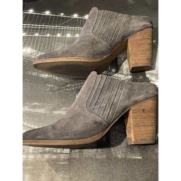 Steve‎ Madden Mertta Grey Suede Muels Women's Shoe Size 8M - Picture 2 of 7